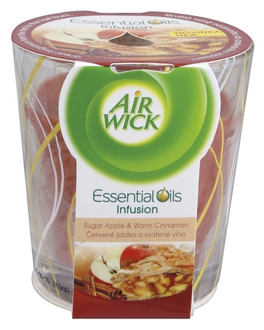 Air wick Essential Oil illatgyertya 105g alma és fahéj
